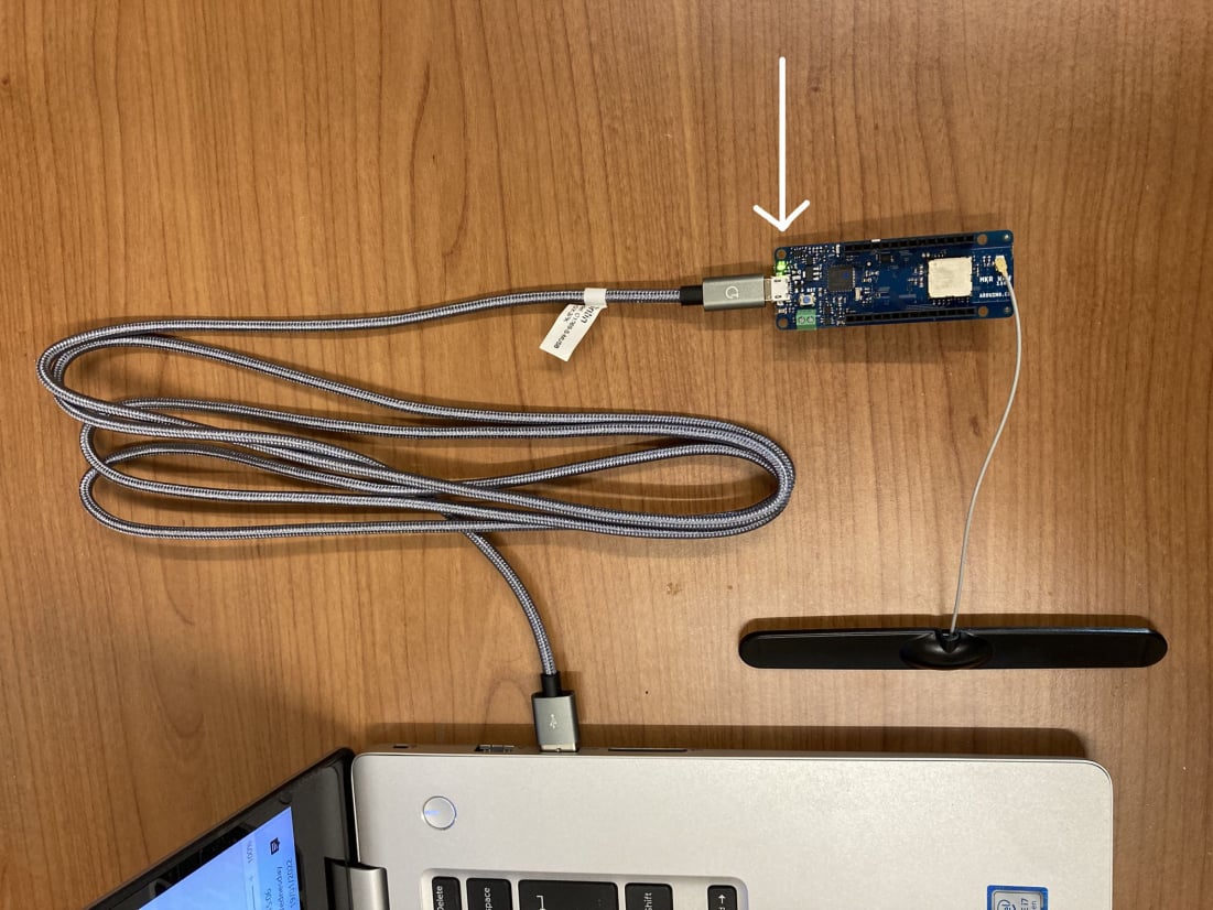 Connect MKR WAN to computer