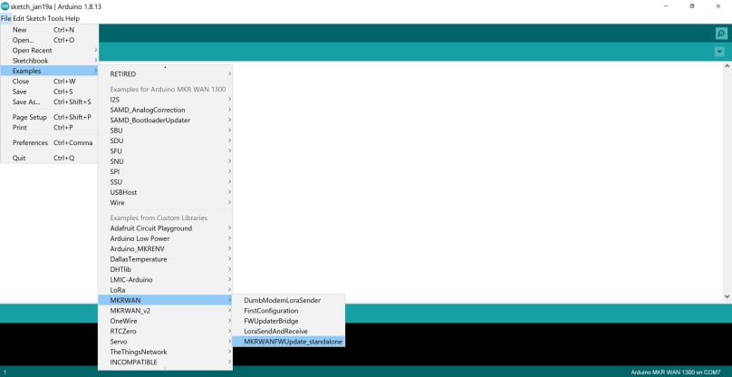 Update Firmware Sketch