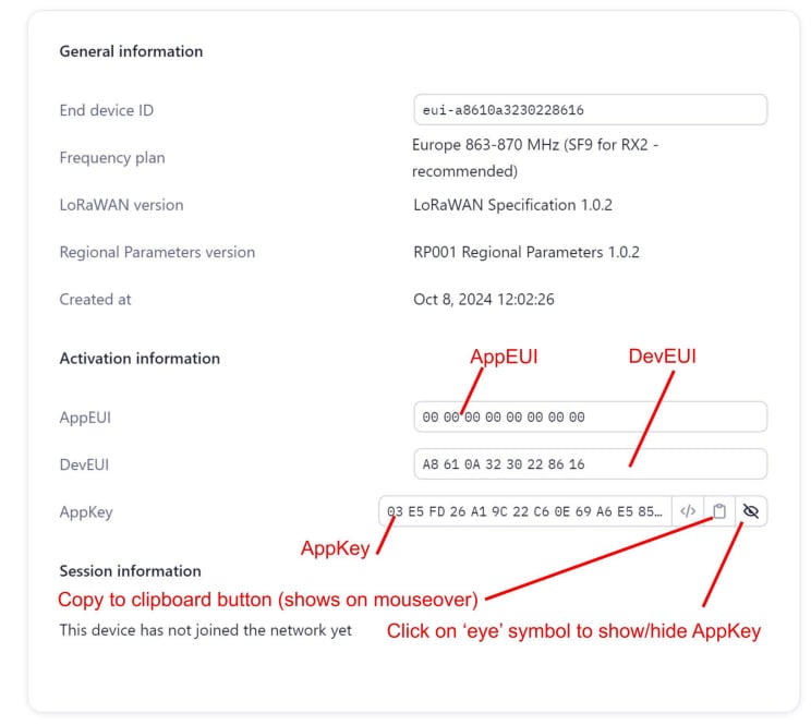 Device overview detail