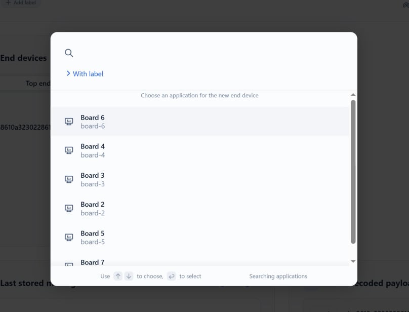 Choose an application