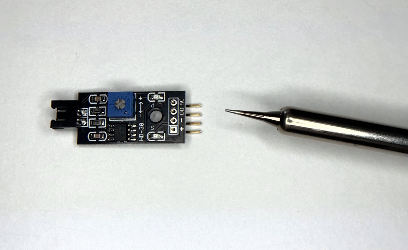 Soldering on the pins