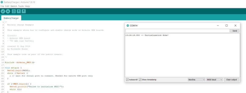 Serial monitor charging
