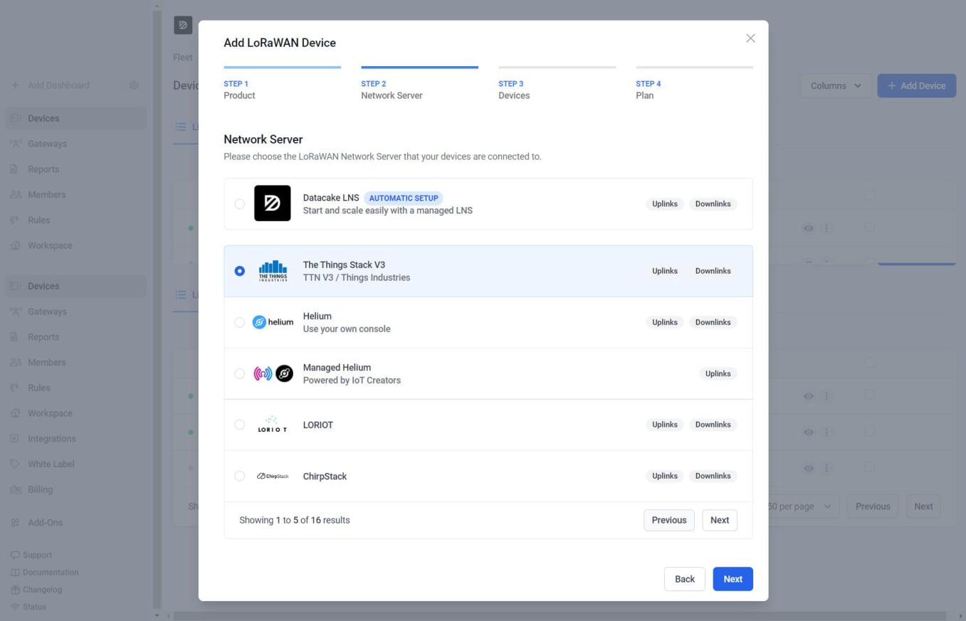 Choose network server