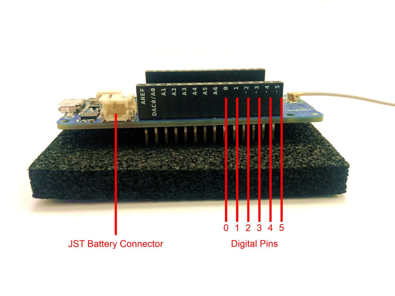 Arduino MKR WAN side view